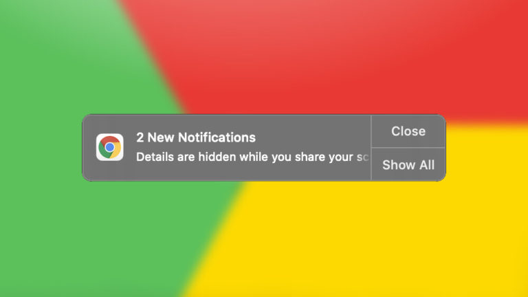 Read more about the article No más notificaciones de Chrome mientras compartes pantalla